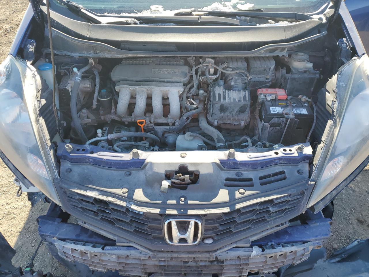 2012 Honda Fit VIN JHMGE8H55CC010247 Copart auction photo, front end / undercarriage damage thumbnail 13