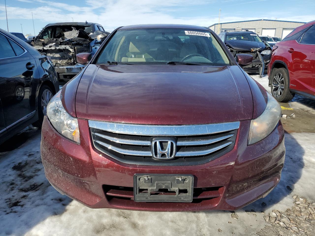 2012 Honda Accord VIN 1HGCP2F30CA115476 Copart auction photo, rear end / front end damage thumbnail 5