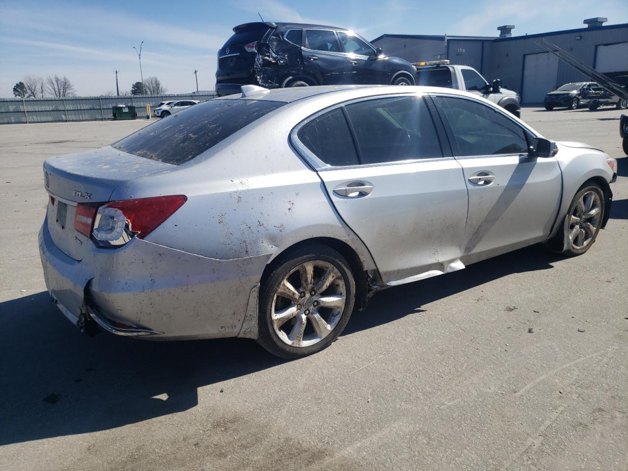 2014 Acura RLX VIN JH4KC1F35EC001107 Copart auction photo, all over damage thumbnail 3