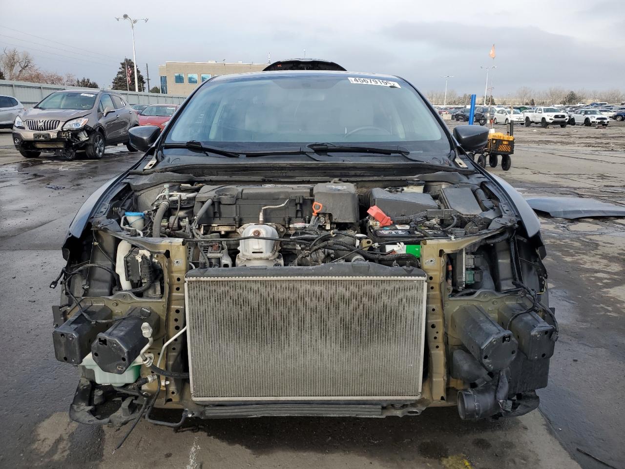 2016 Acura ILX VIN 19UDE2F35GA024946 Copart auction photo, front end / side damage thumbnail 5