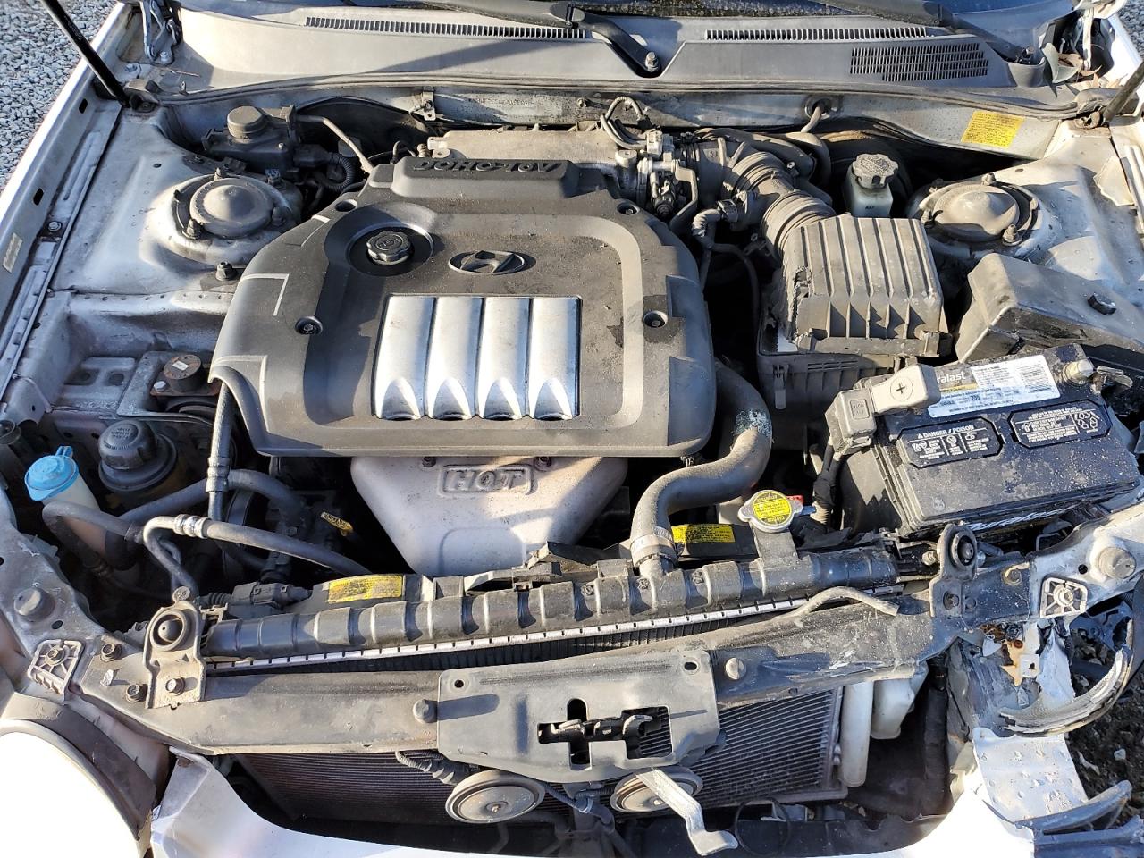 2005 Hyundai Sonata VIN KMHWF25S65A198076 Copart auction photo, front end / rear end damage thumbnail 11