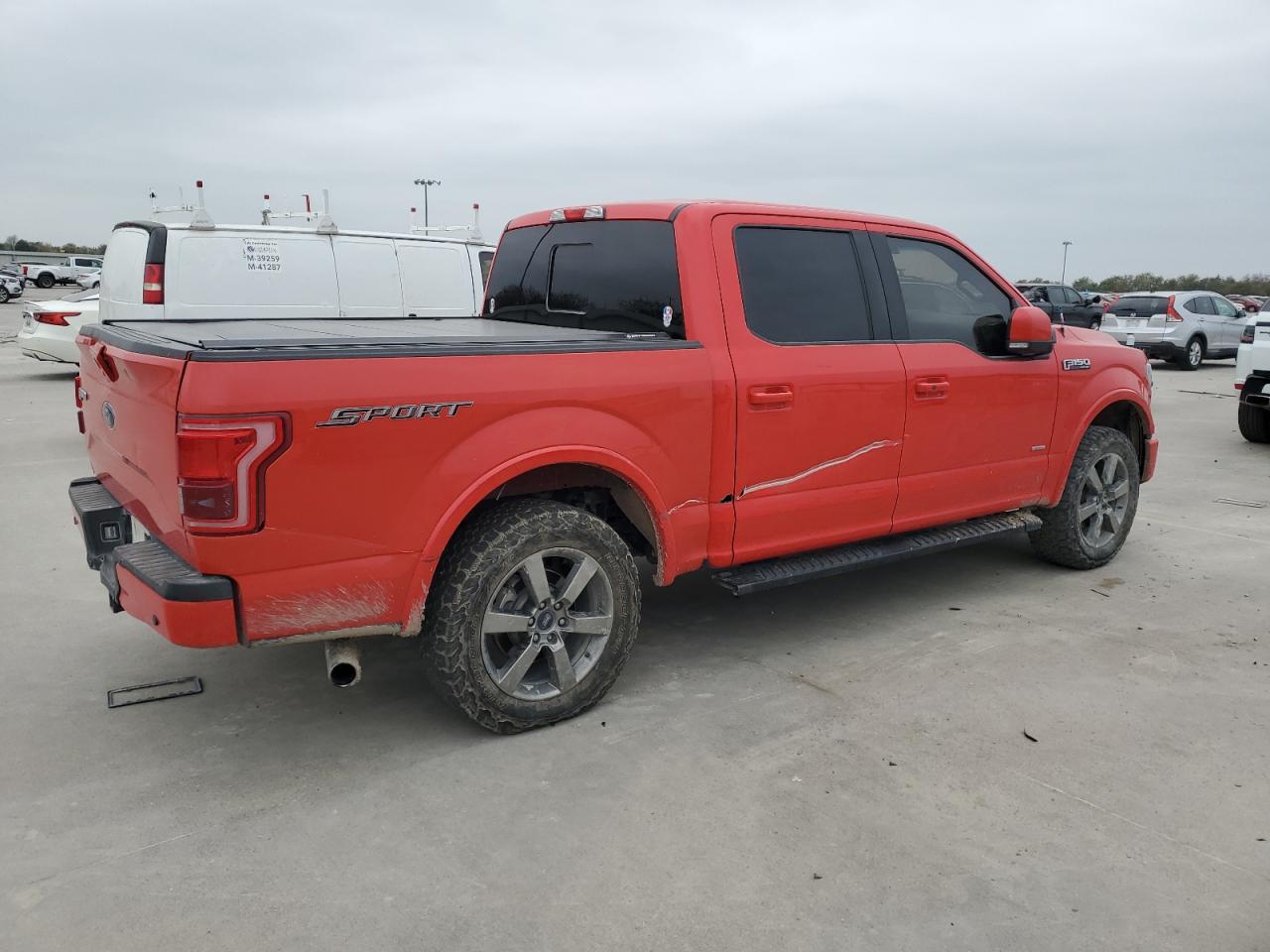 2015 Ford F-150 VIN 1FTEW1CP7FKD87839 Copart auction photo, side damage thumbnail 3