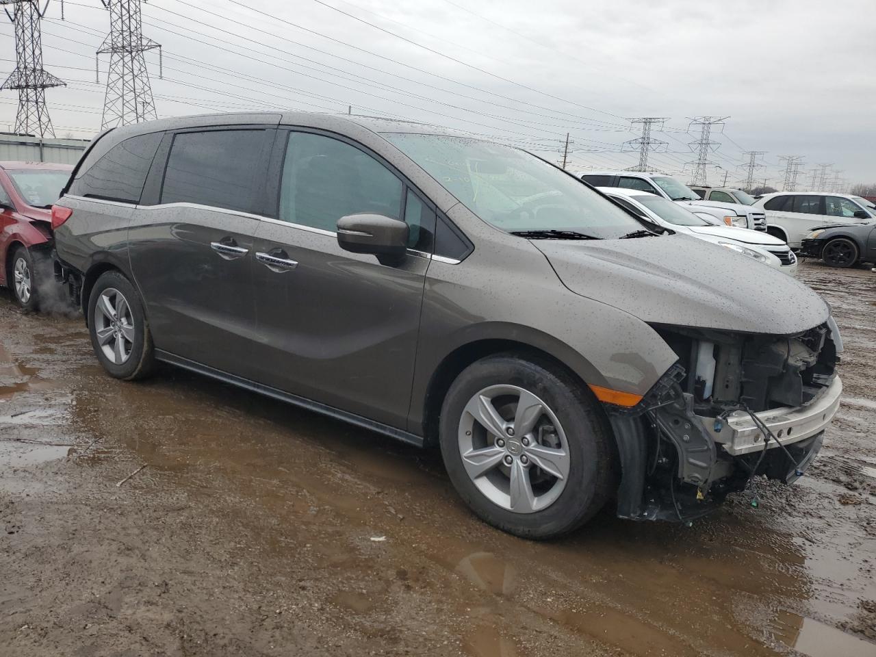 2019 Honda Odyssey VIN 5FNRL6H72KB002629 Copart auction photo, rear end / front end damage thumbnail 4