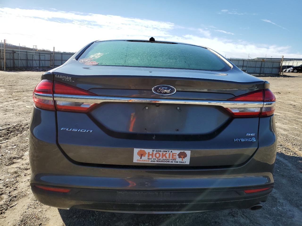 2018 Ford Fusion VIN 3FA6P0LU5JR131937 Copart auction photo, top/roof / front end damage thumbnail 6