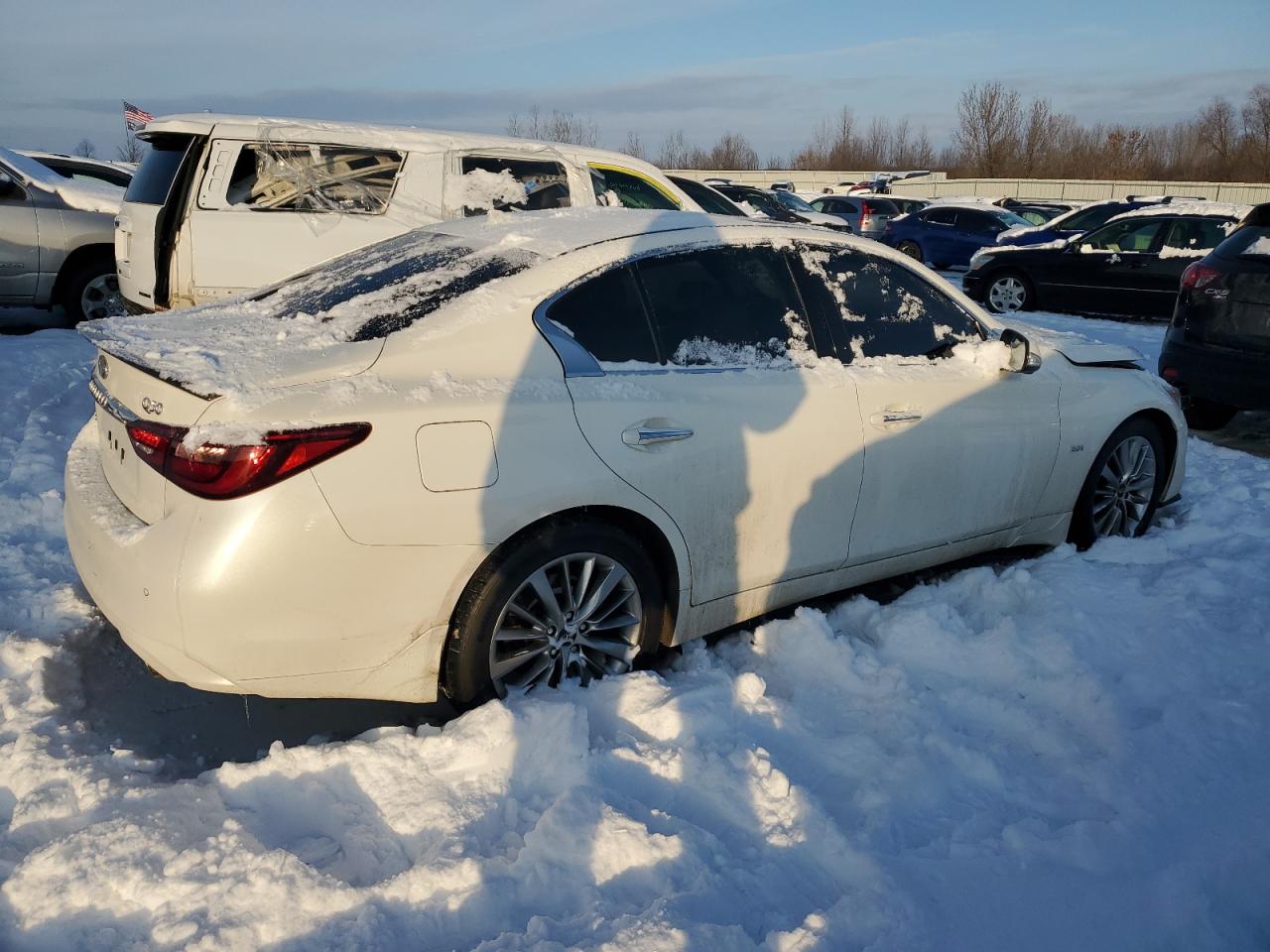 2019 Infiniti Q50 VIN JN1EV7AR2KM559089 Copart auction photo, all over damage thumbnail 3