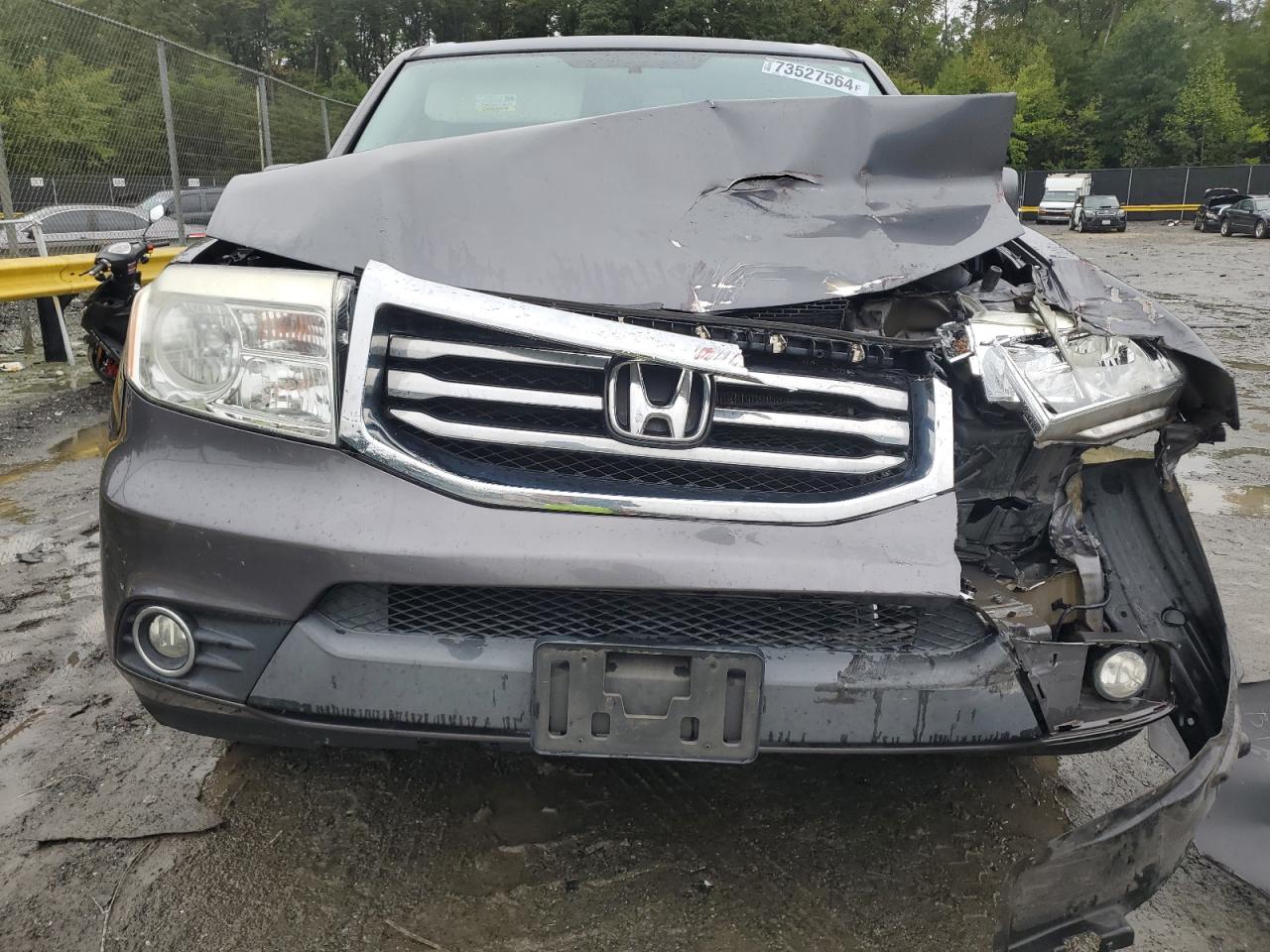 2014 Honda Pilot VIN 5FNYF3H55EB025410 Copart auction photo, front end / minor dent/scratches damage thumbnail 5