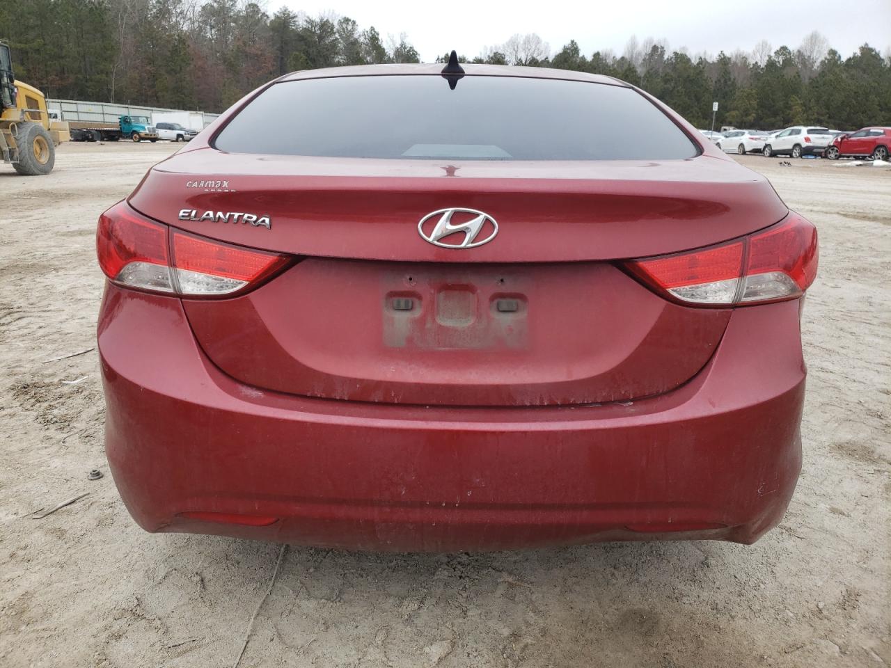 2011 Hyundai Elantra VIN KMHDH4AE5BU106690 Copart auction photo, front end / undercarriage damage thumbnail 6