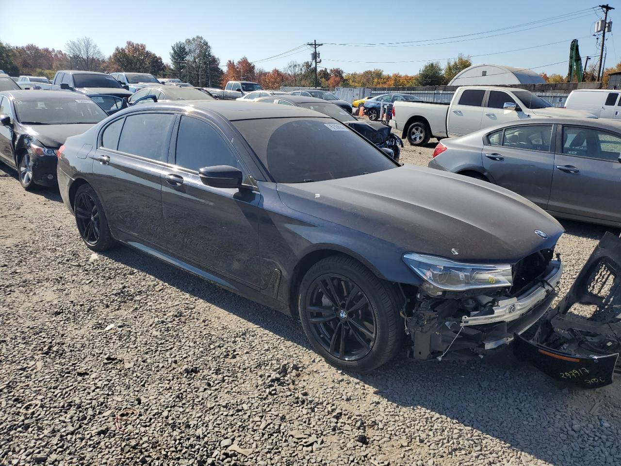 2019 BMW 7er VIN WBA7F2C54KB239989 Copart auction photo, front end damage thumbnail 4