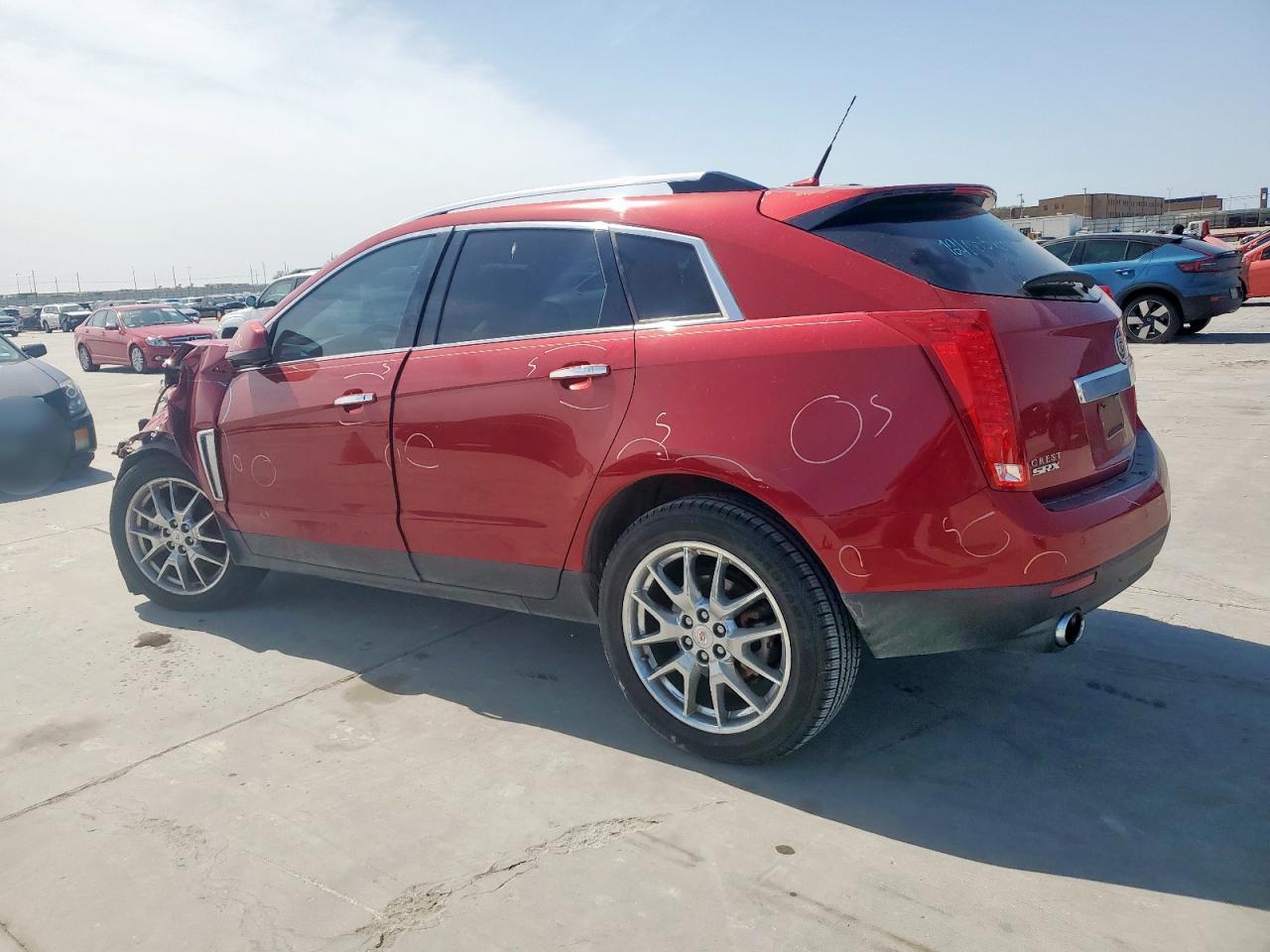 2013 Cadillac SRX VIN 3GYFNEE3XDS543862 Copart auction photo, front end / side damage thumbnail 2