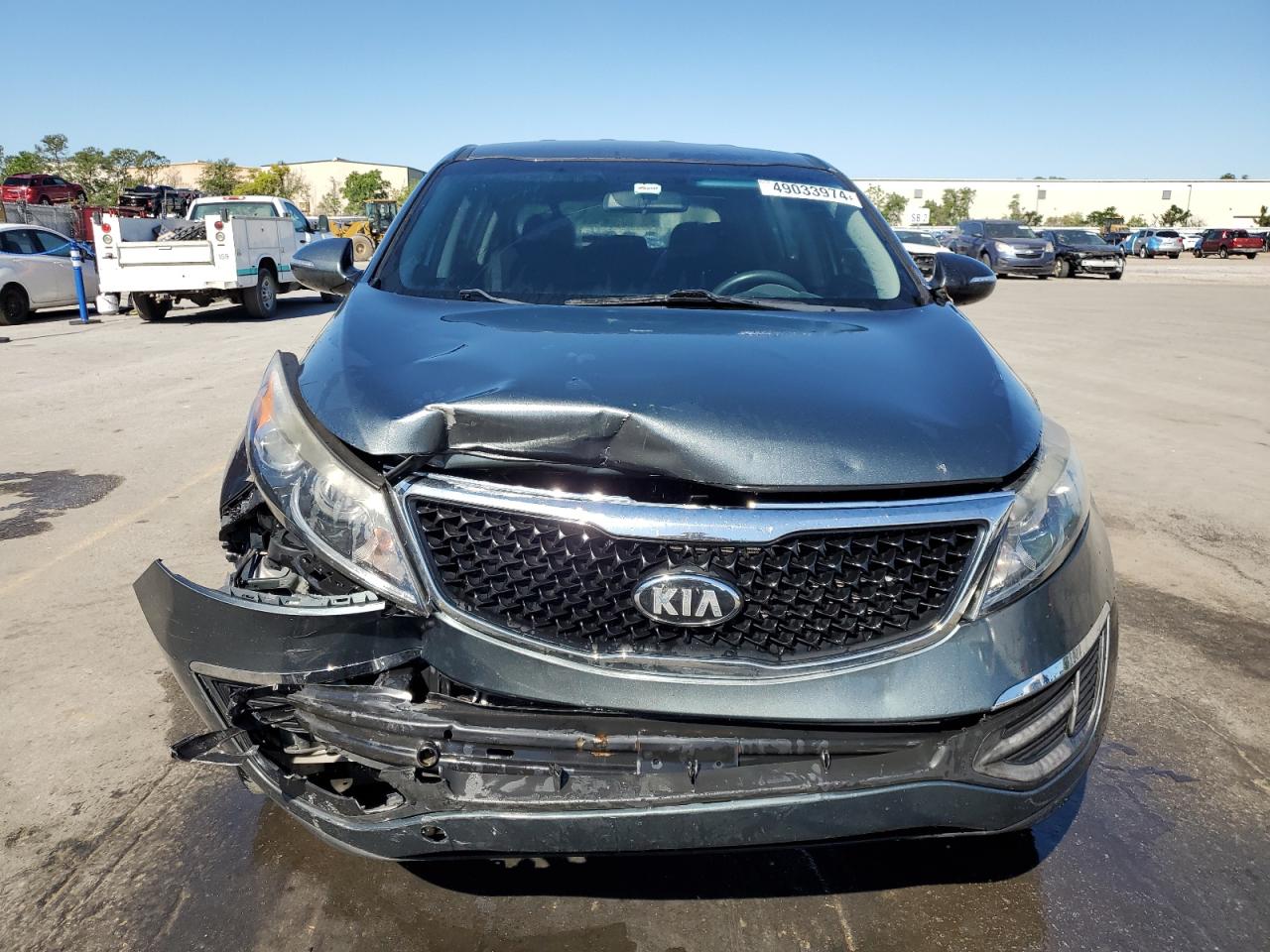 2014 KIA Sportage VIN KNDPB3AC3E7569264 Copart auction photo, front end / minor dent/scratches damage thumbnail 5