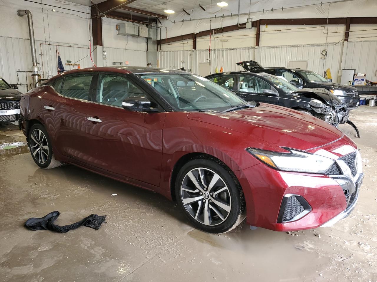 2019 Nissan Maxima VIN 1N4AA6AV7KC367774 Copart auction photo, side / rear end damage thumbnail 4