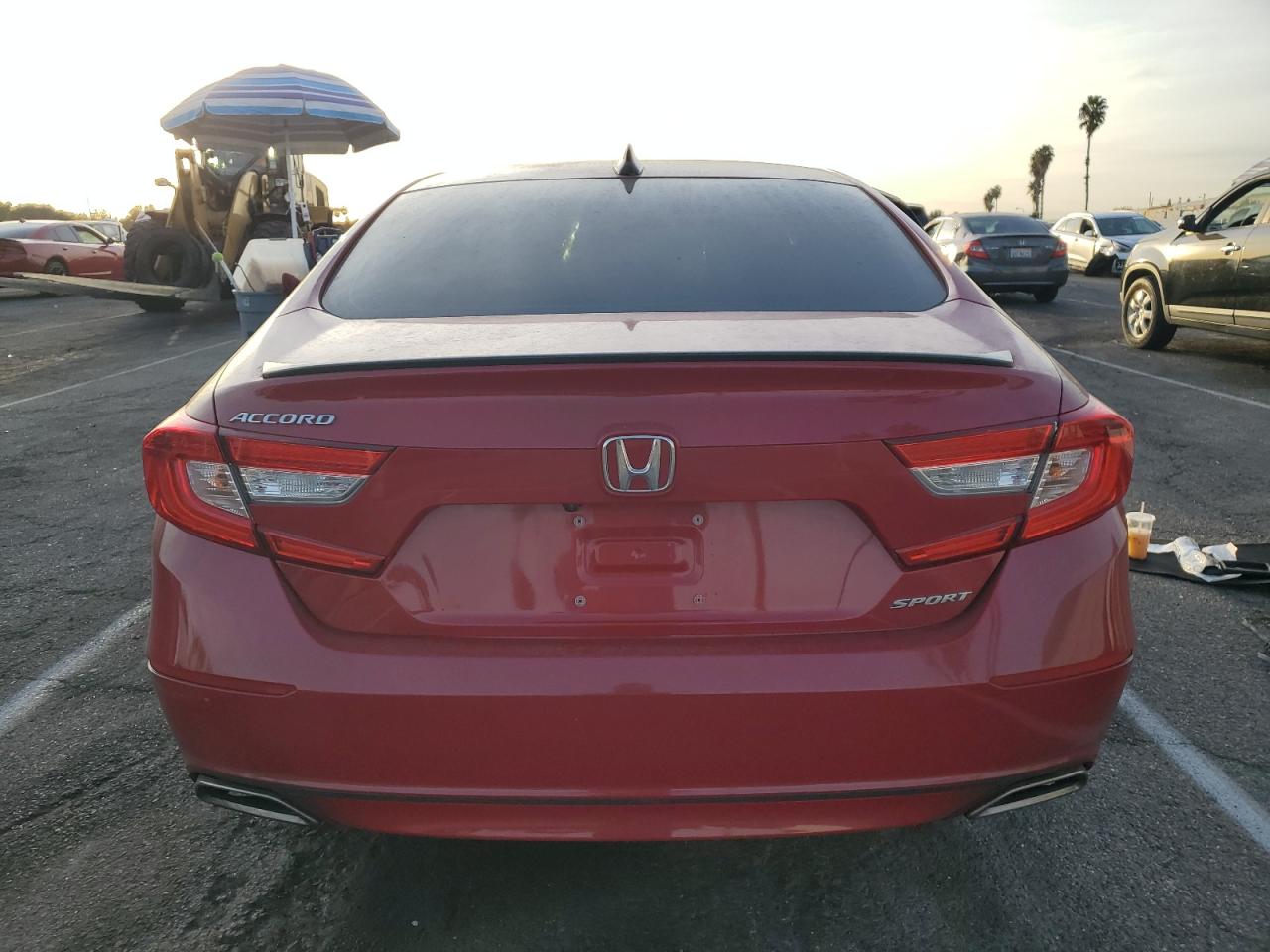 2021 Honda Accord VIN 1HGCV1F39MA017242 Copart auction photo, side / rear end damage thumbnail 6