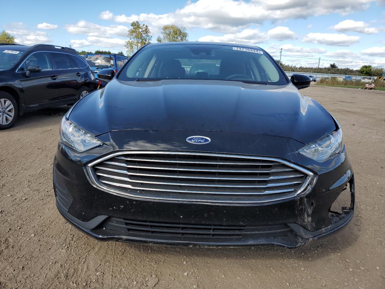 2019 Ford Fusion VIN 3FA6P0LU5KR166852 Copart auction photo, front end / undercarriage damage thumbnail 5
