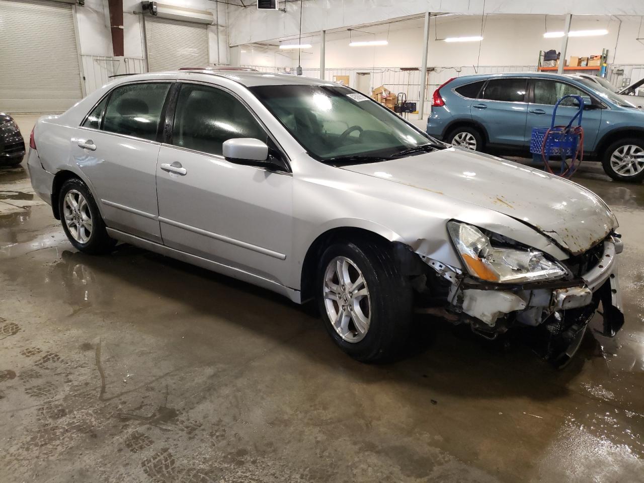 2007 Honda Accord VIN 1HGCM56337A192407 Copart auction photo, front end / side damage thumbnail 4