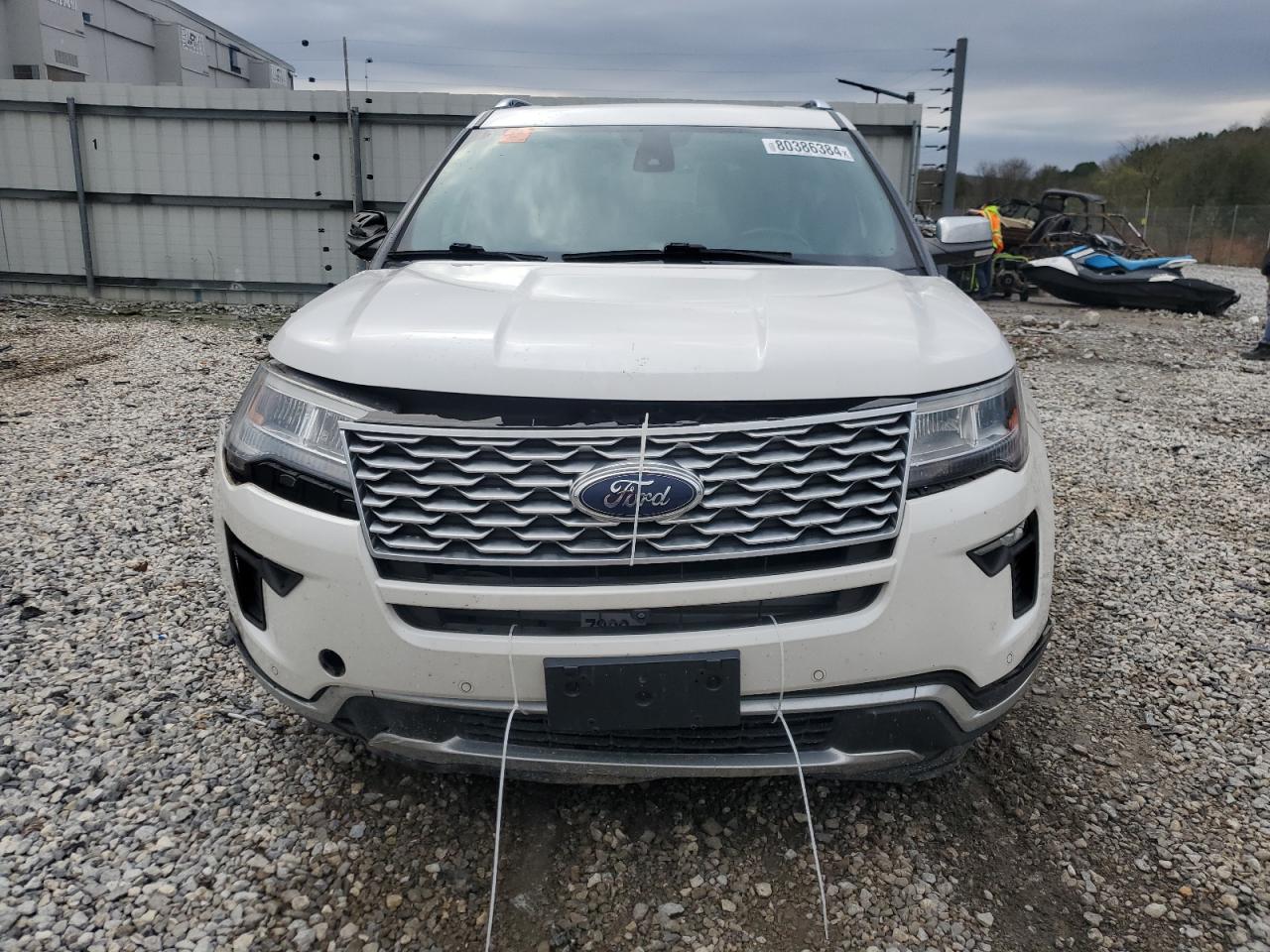2018 Ford Explorer VIN 1FM5K8HT6JGC63224 Copart auction photo, front end / side damage thumbnail 5