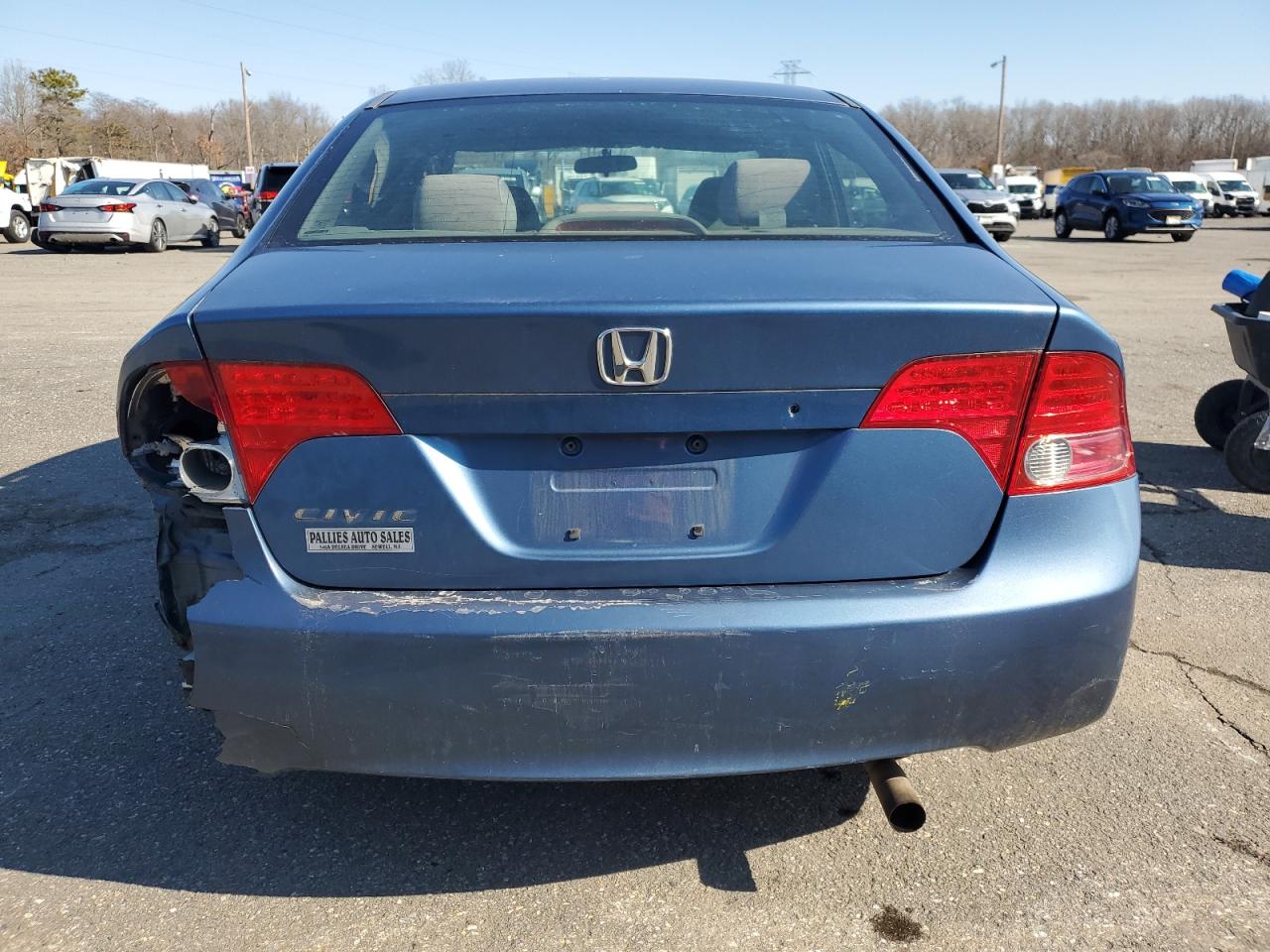 2007 Honda Civic VIN 1HGFA16537L038798 Copart auction photo, side damage thumbnail 6