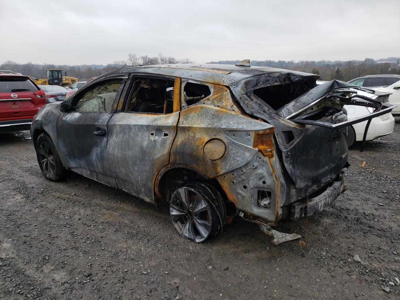 2019 Nissan Murano VIN 5N1AZ2MS8KN160601 Copart auction photo, burn damage thumbnail 2