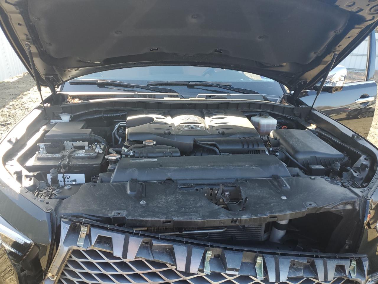 2019 Infiniti QX80 VIN JN8AZ2NC1K9460571 Copart auction photo, front end / side damage thumbnail 14