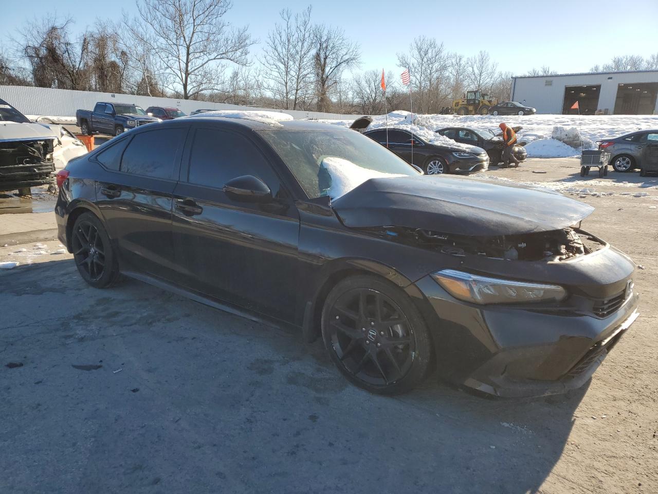 2022 Honda Civic VIN 2HGFE2F55NH581784 Copart auction photo, front end damage thumbnail 4