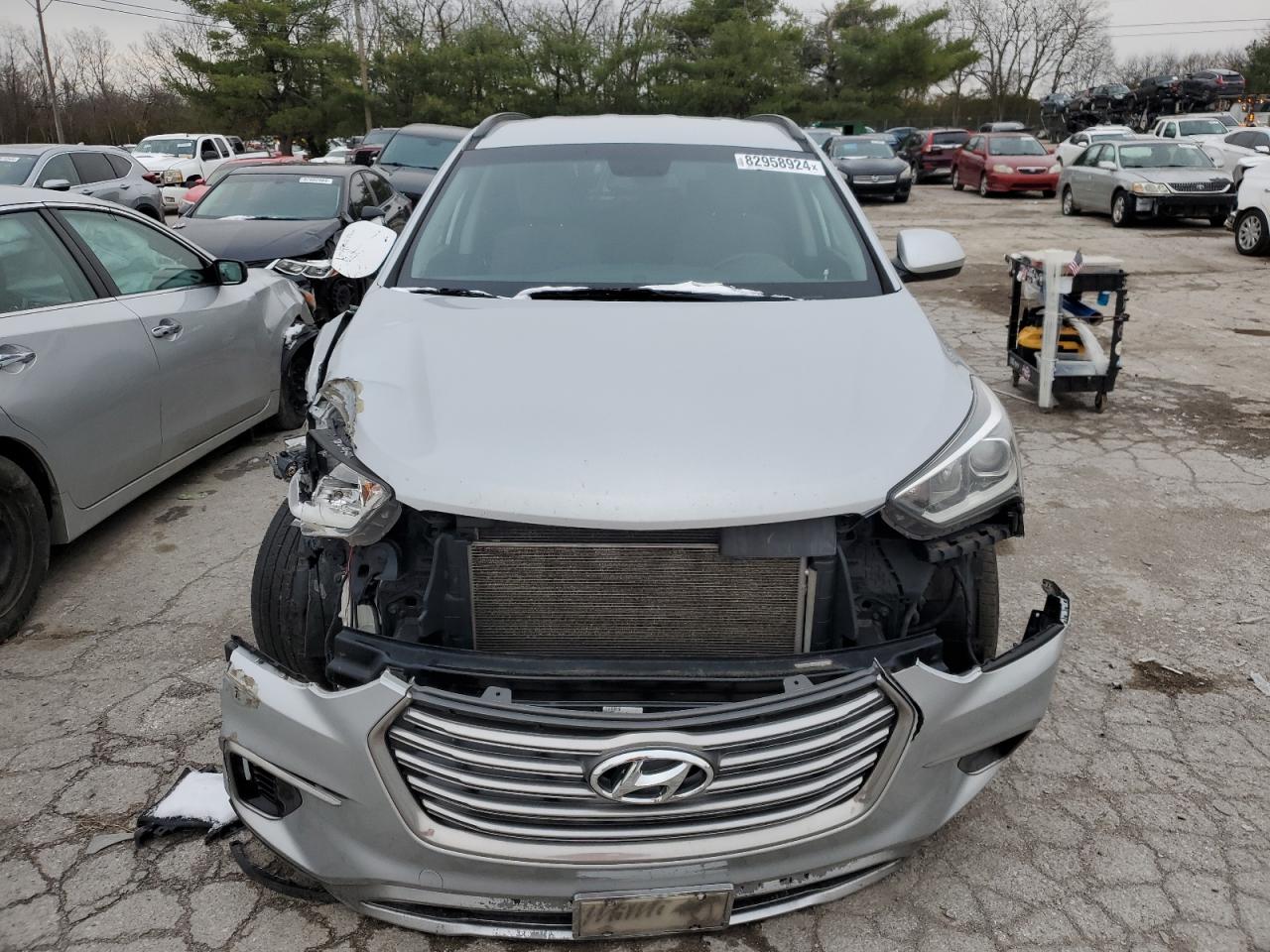 2017 Hyundai Santa Fe VIN KM8SMDHF9HU215485 Copart auction photo, all over damage thumbnail 5