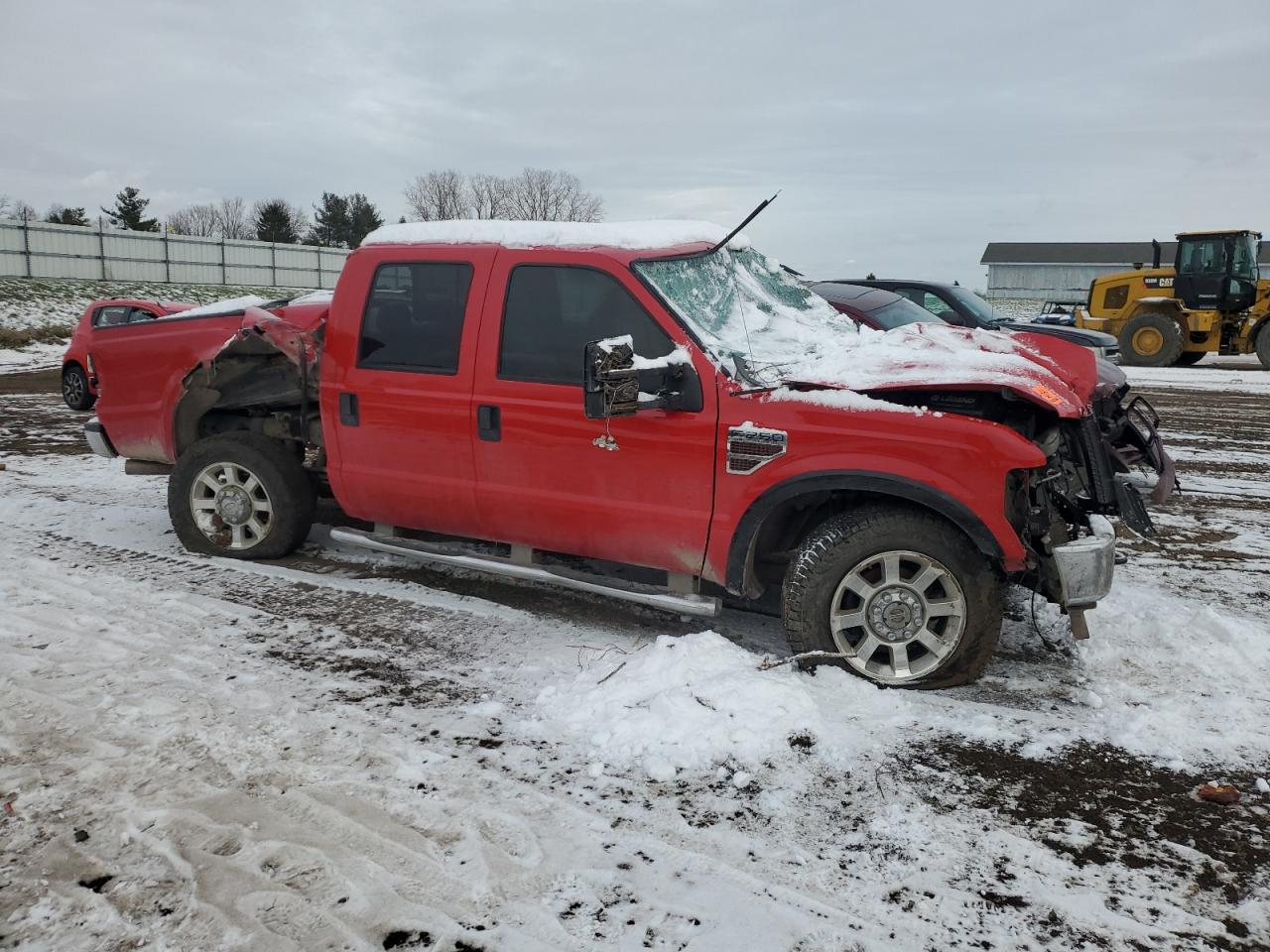 2008 Ford F250 VIN 1FTSW21R88ED83376 Copart auction photo, all over damage thumbnail 4