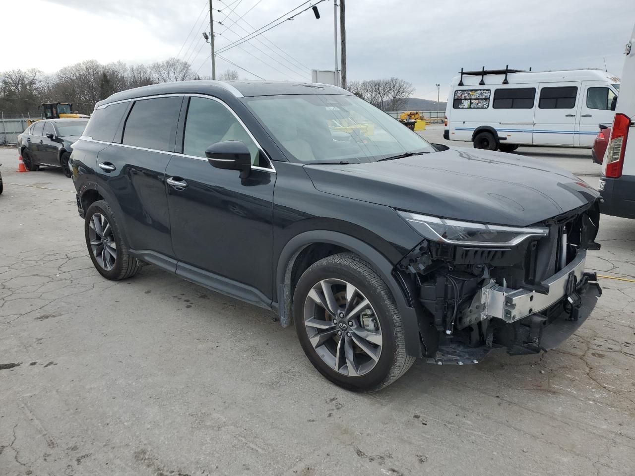2024 Infiniti QX60 VIN 5N1DL1FS9RC355103 Copart auction photo, rear end / front end damage thumbnail 4