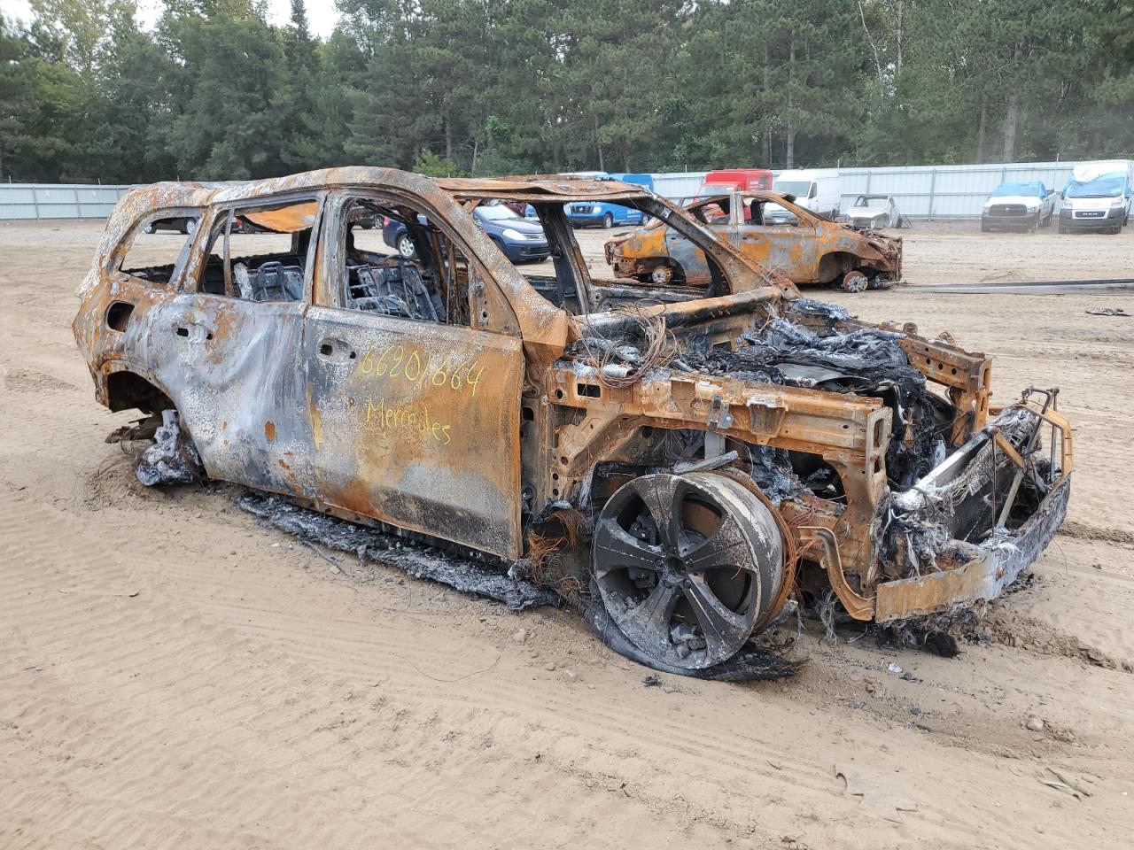 2020 Mercedes-Benz GLS-klasse VIN 4JGFF5KE0LA117151 Copart auction photo, burn damage thumbnail 4
