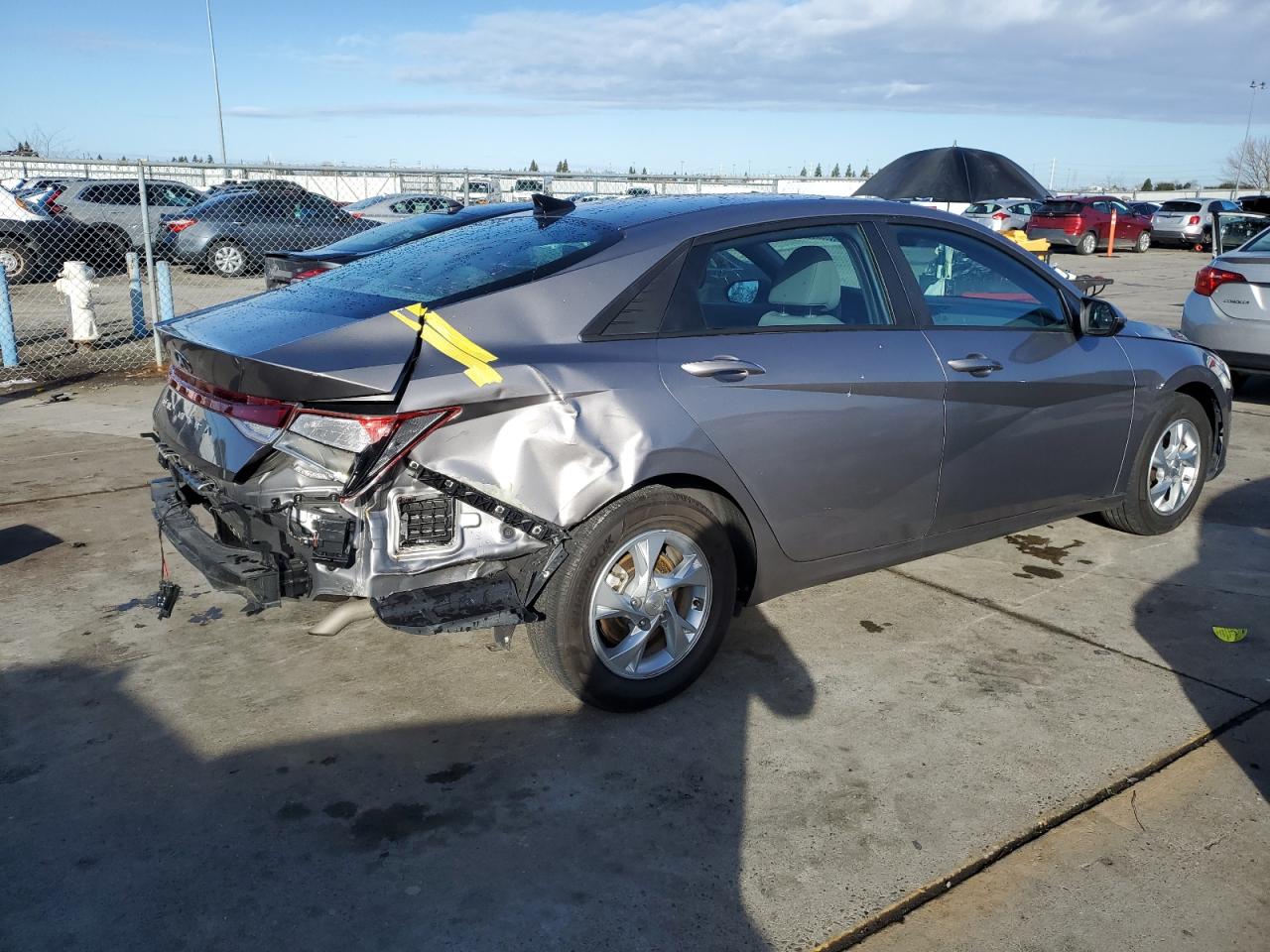 2023 Hyundai Elantra VIN KMHLL4AG6PU454338 Copart auction photo, rear end damage thumbnail 3