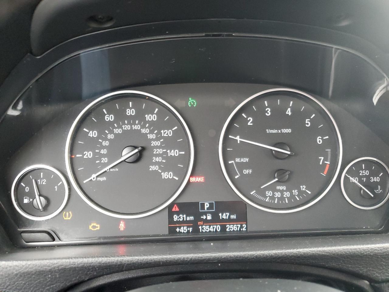2015 BMW 3er VIN WBA3B5C50FF961227 Copart auction photo, front end / side damage thumbnail 9