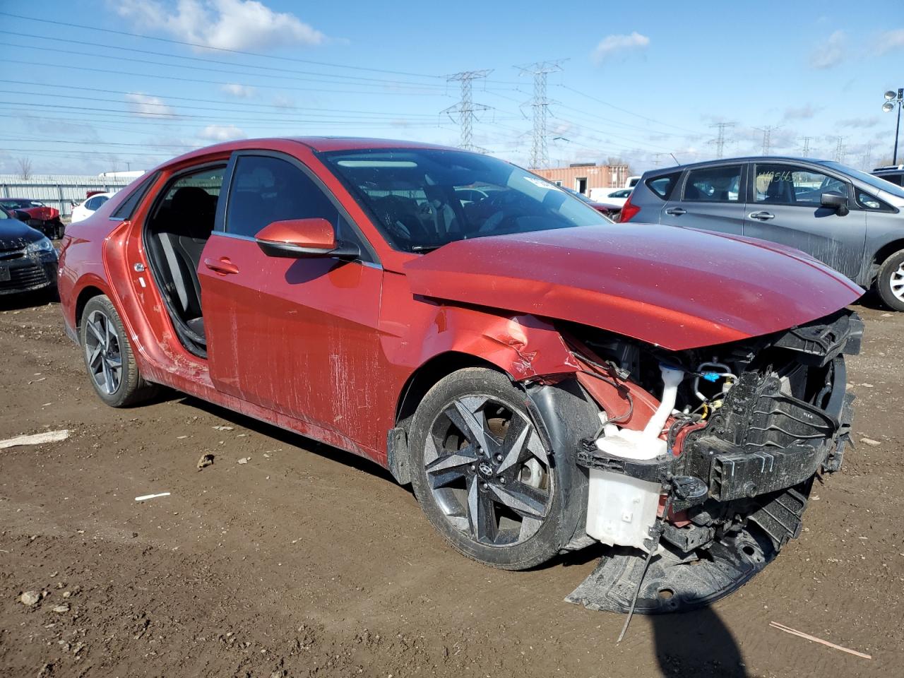 2021 Hyundai Elantra VIN KMHLP4AG8MU120098 Copart auction photo, all over / frame damage damage thumbnail 4