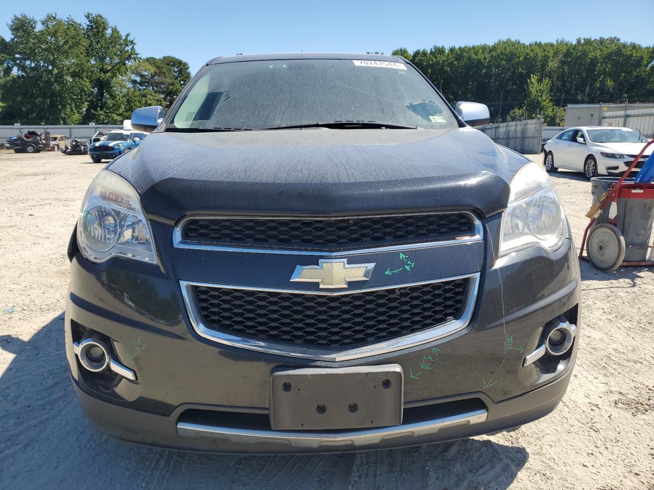 2011 Chevrolet Equinox VIN 2CNALPEC1B6444789 Copart auction photo, front end / side damage thumbnail 5