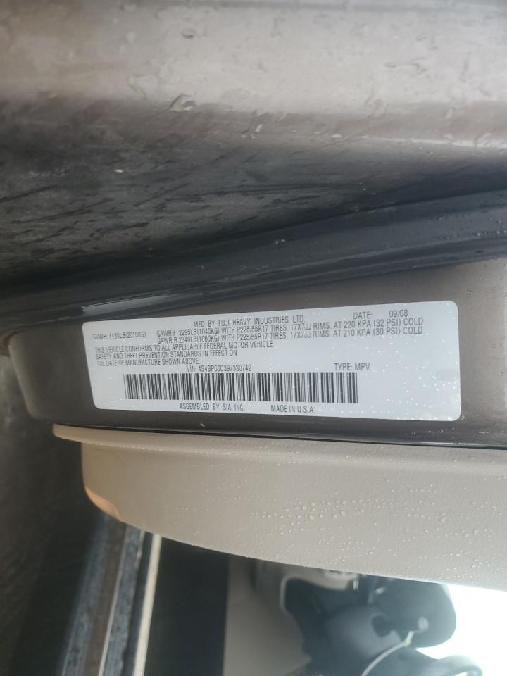 2009 Subaru Outback VIN 4S4BP66C397330742 Copart auction photo, front end damage thumbnail 12