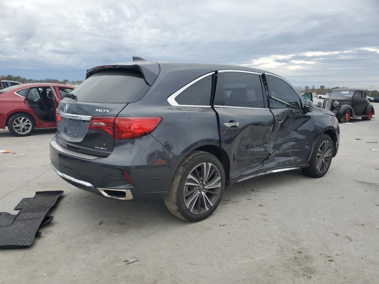 2020 Acura MDX VIN 5J8YD4H5XLL017861 Copart auction photo, side damage thumbnail 3