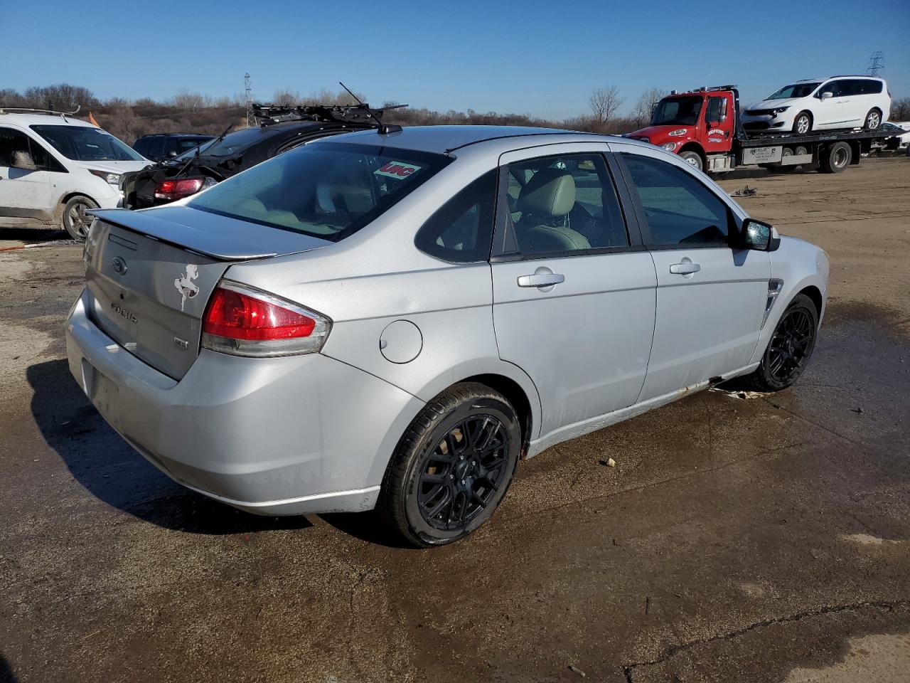 2008 Ford Focus VIN 1FAHP35N88W281757 Copart auction photo, front end damage thumbnail 3