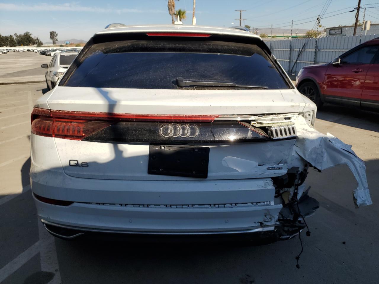 2023 Audi Q8 VIN WA1AVBF14PD020167 Copart auction photo, rear end / side damage thumbnail 6