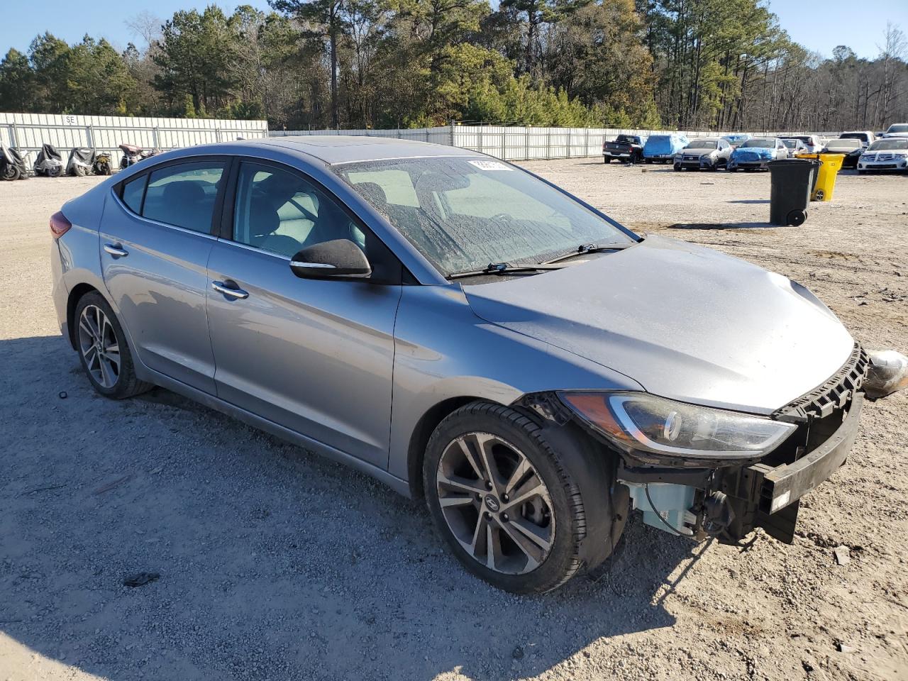 2017 Hyundai Elantra VIN 5NPD84LF3HH060712 Copart auction photo, all over damage thumbnail 4