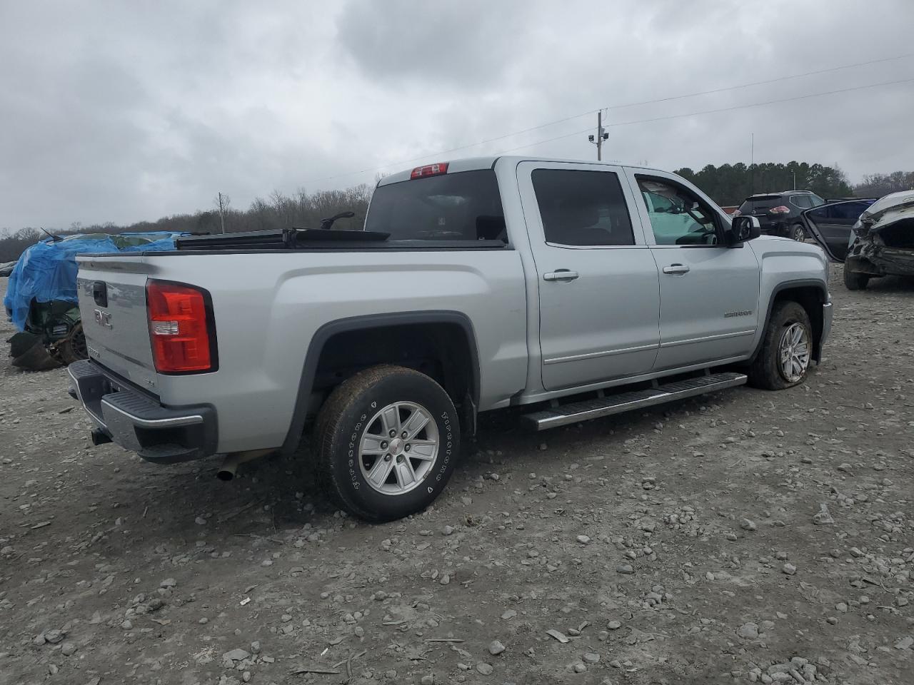 2017 GMC Sierra VIN 3GTP1MEC6HG167539 Copart auction photo, side damage thumbnail 3