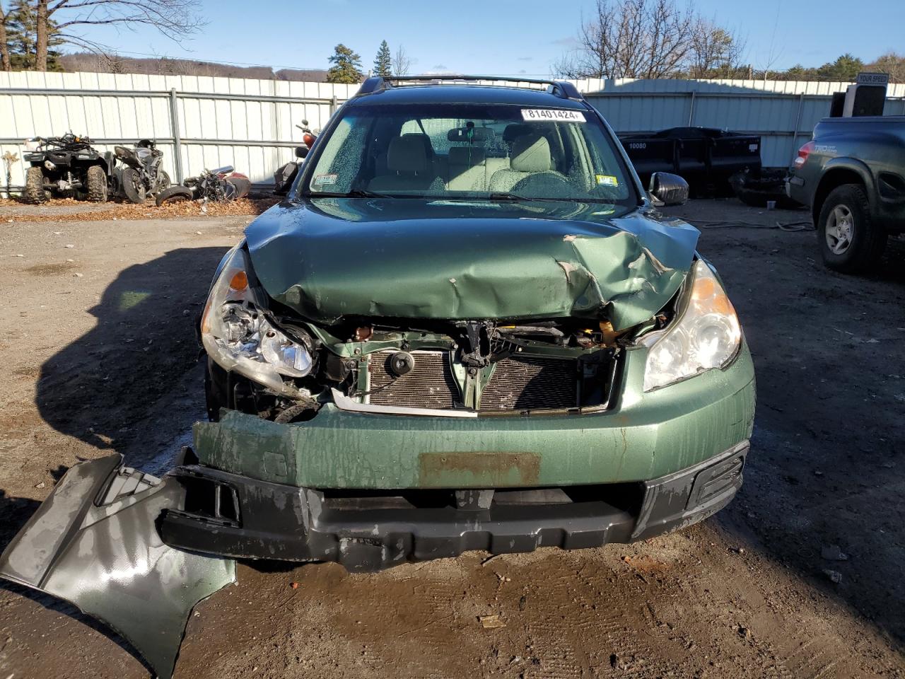 2011 Subaru Outback VIN 4S4BRBAC6B3415968 Copart auction photo, front end / all over damage thumbnail 5