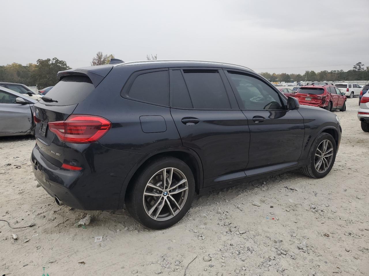 2019 BMW X3 VIN 5UXTR7C53KLE88964 Copart auction photo, front end / side damage thumbnail 3