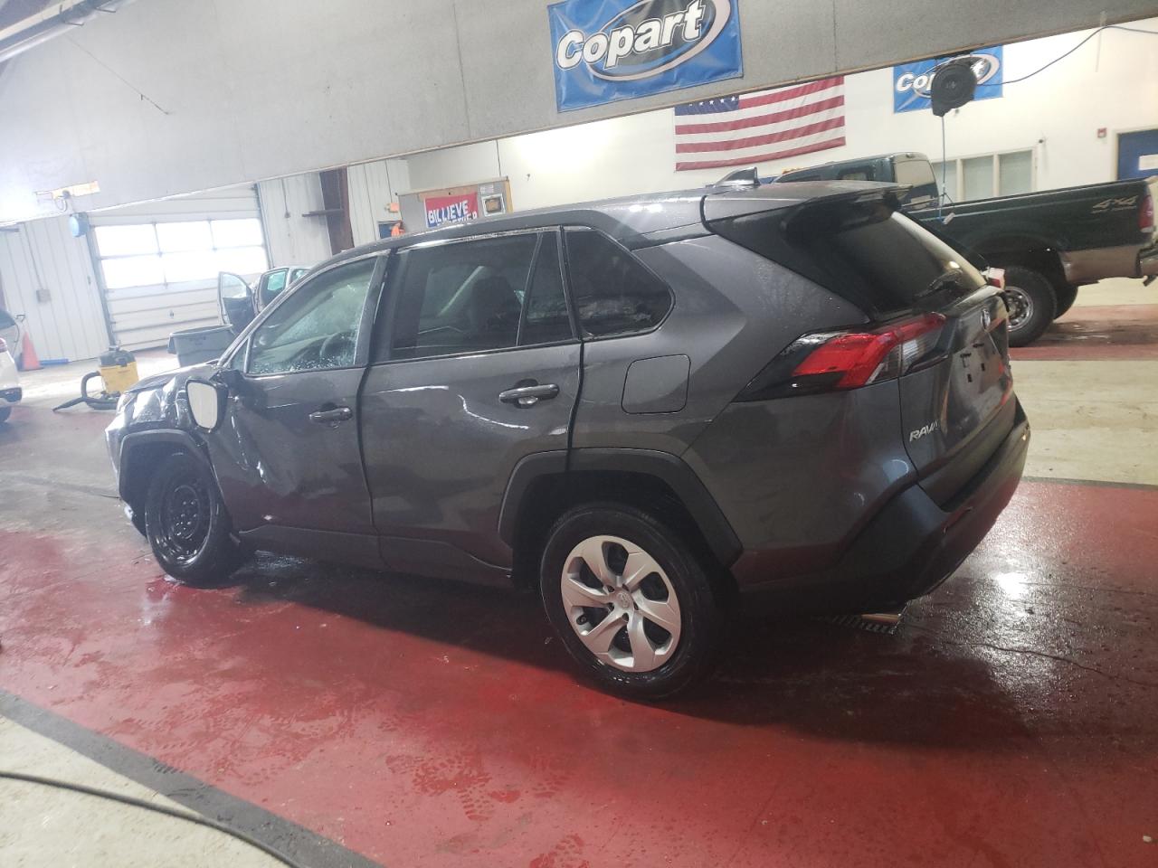 2022 Toyota RAV 4 VIN 2T3F1RFVXNC292260 Copart auction photo, side / front end damage thumbnail 2