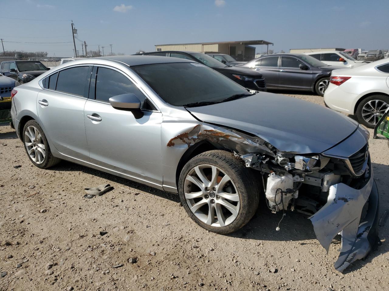 2016 Mazda 6 VIN JM1GJ1V57G1468785 Copart auction photo, front end / rear end damage thumbnail 4