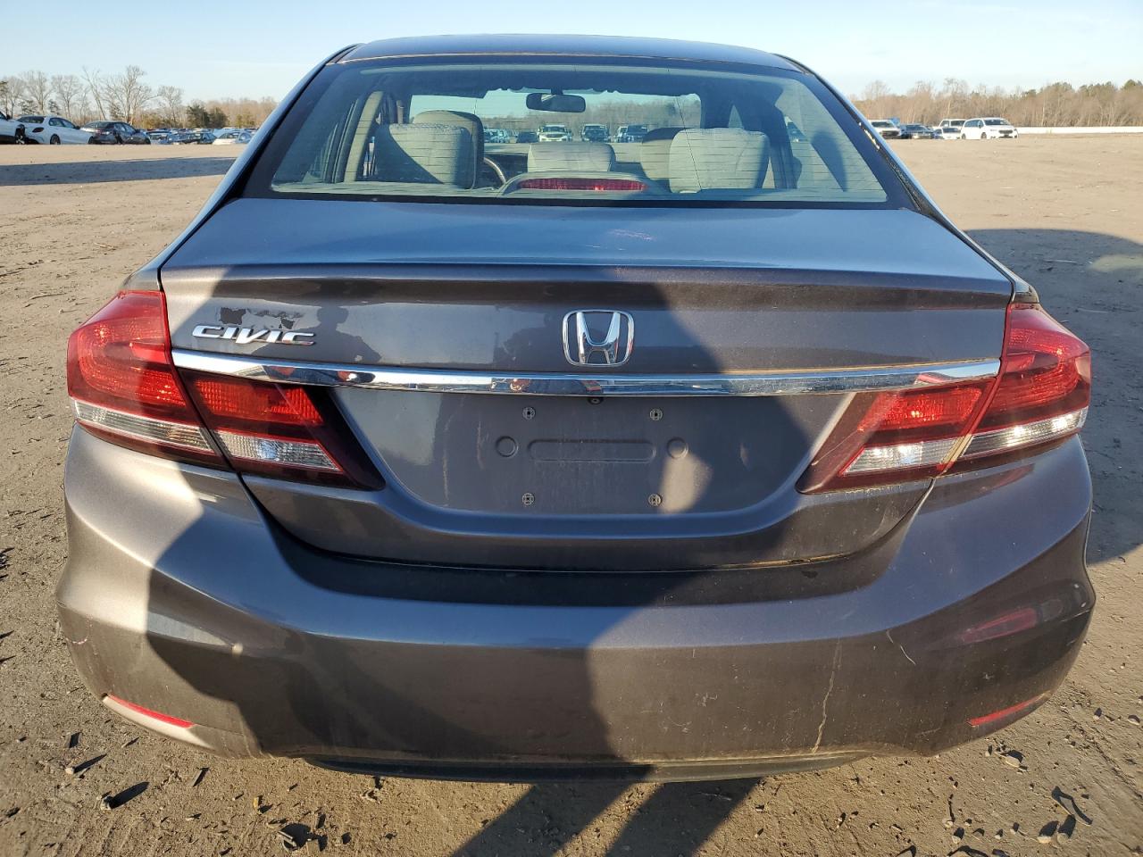 2014 Honda Civic VIN 19XFB2F53EE025380 Copart auction photo, side / rear end damage thumbnail 6