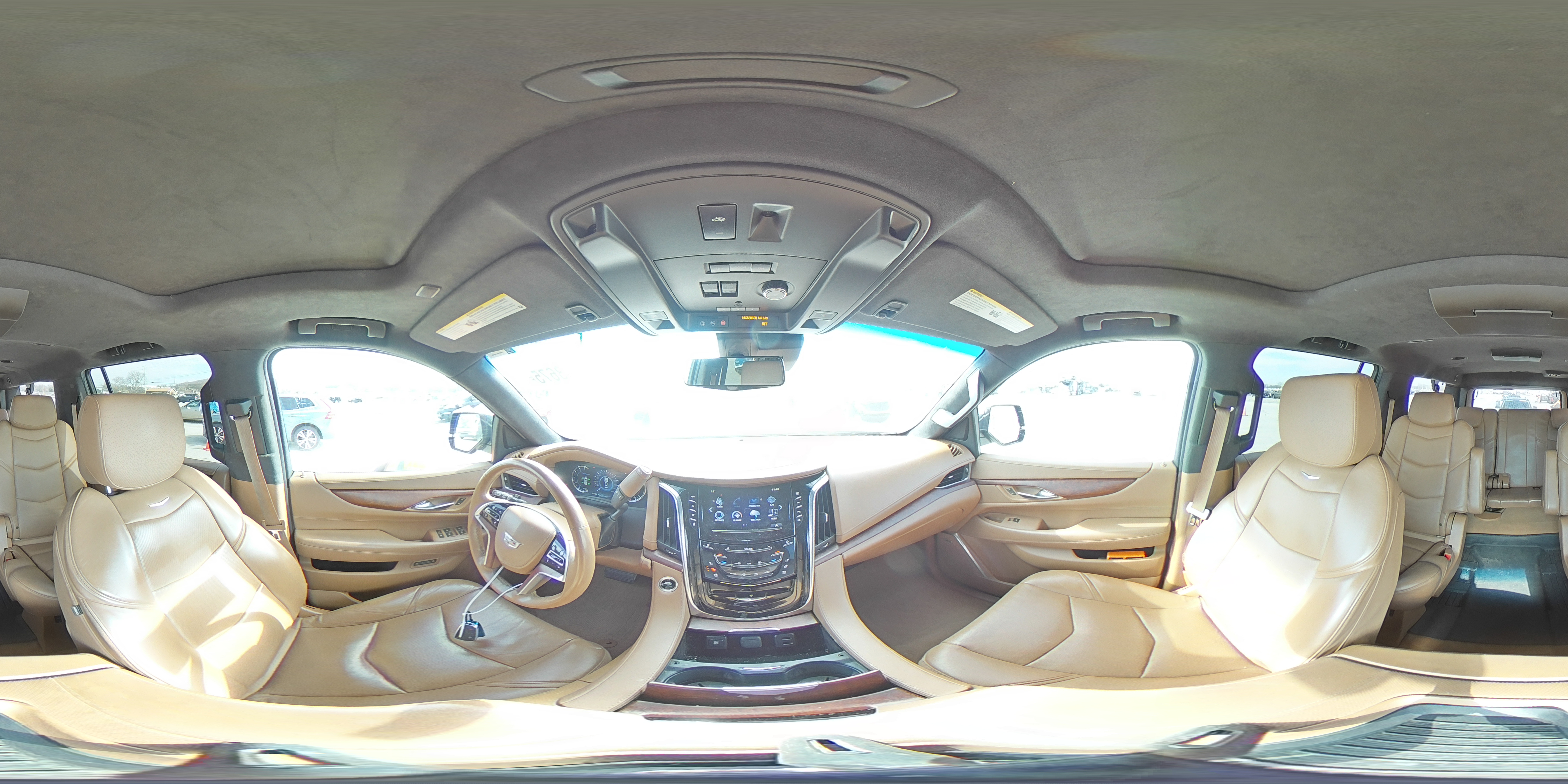 2017 Cadillac Escalade VIN 1GYS4KKJ5HR283351 Copart auction photo, front end / side damage thumbnail 14