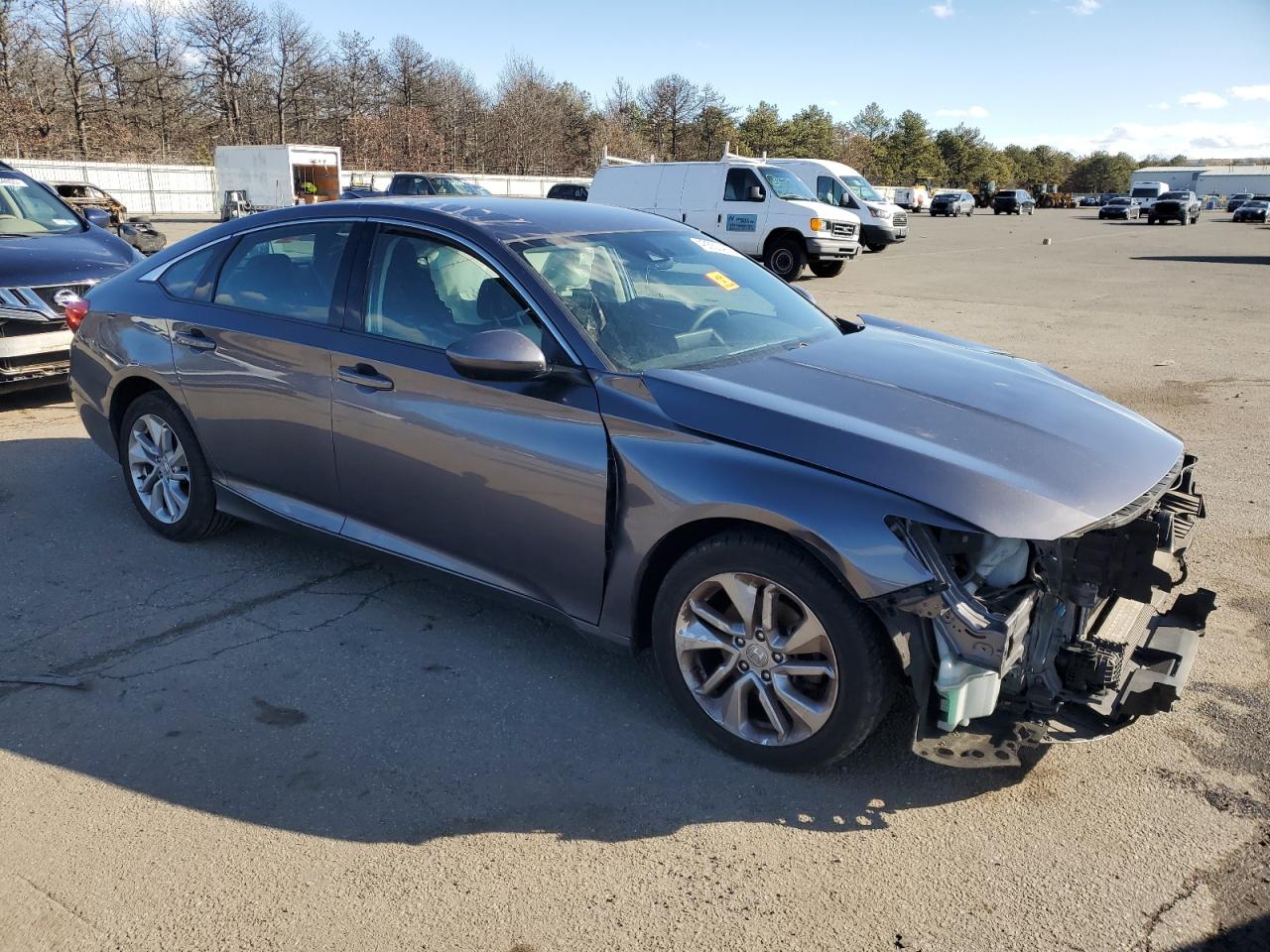 2019 Honda Accord VIN 1HGCV1F12KA005994 Copart auction photo, side / front end damage thumbnail 4