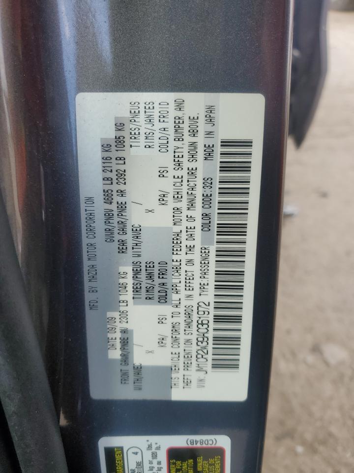 2010 Mazda 5 VIN JM1CR2W39A0361972 Copart auction photo, undercarriage damage thumbnail 12