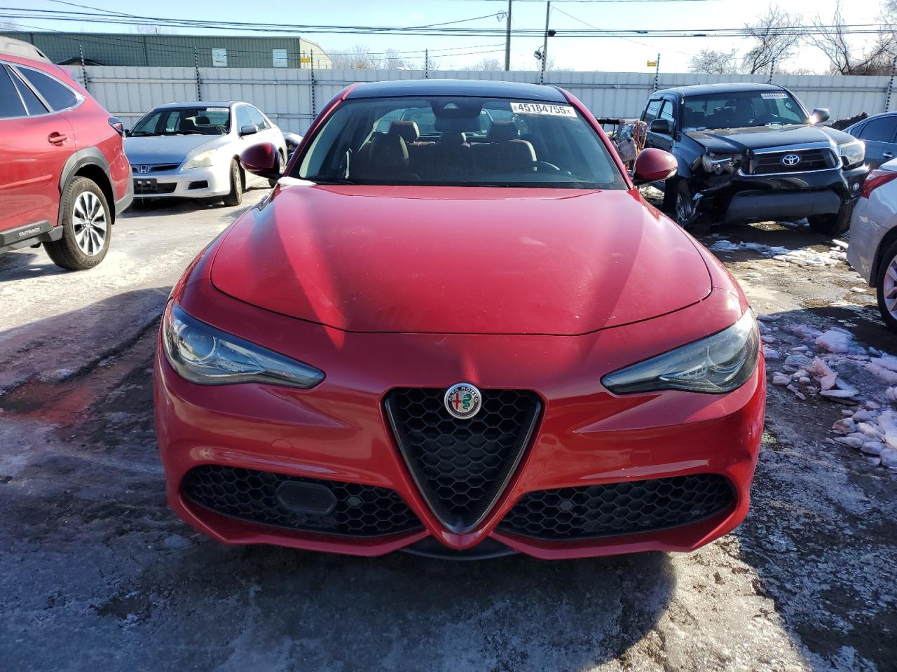 2018 Alfa Romeo Giulia VIN ZARFAEEN3J7572218 Copart auction photo, rear end damage thumbnail 5