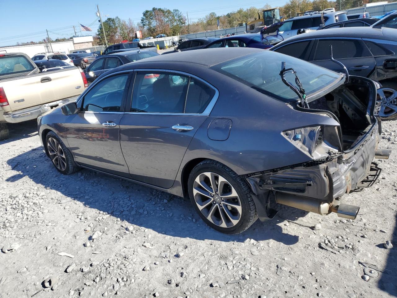 2014 Honda Accord VIN 1HGCR2F51EA041757 Copart auction photo, rear end / minor dent/scratches damage thumbnail 2