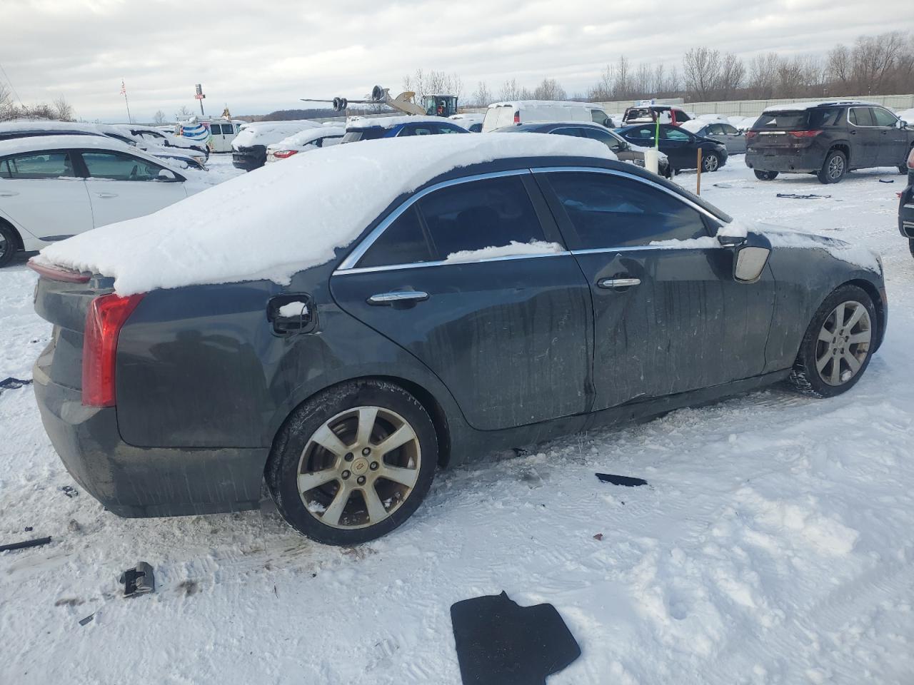 2014 Cadillac ATS VIN 1G6AA5RA8E0190246 Copart auction photo, all over damage thumbnail 3