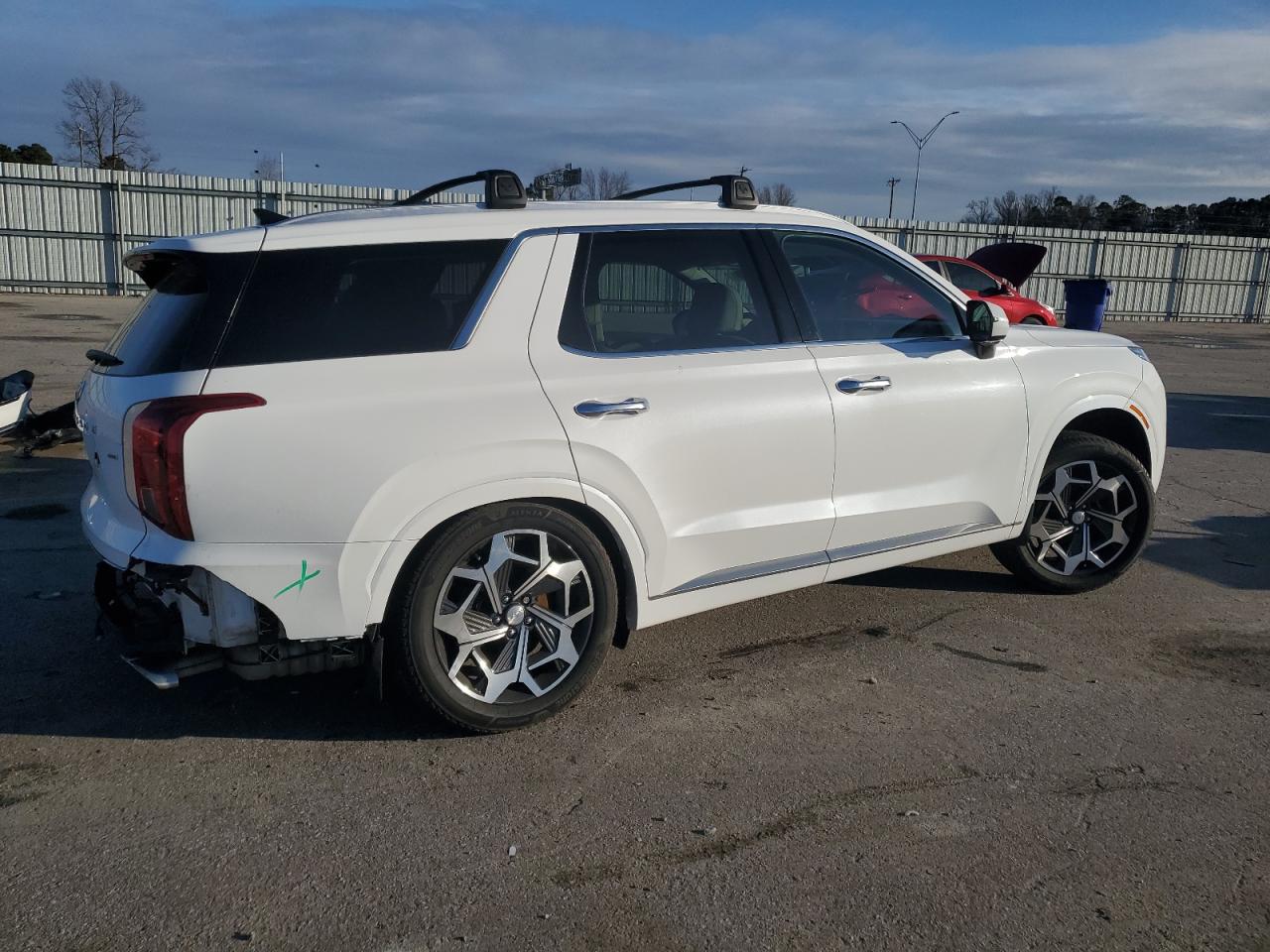2022 Hyundai Palisade VIN KM8R7DHEXNU340570 Copart auction photo, all over damage thumbnail 3