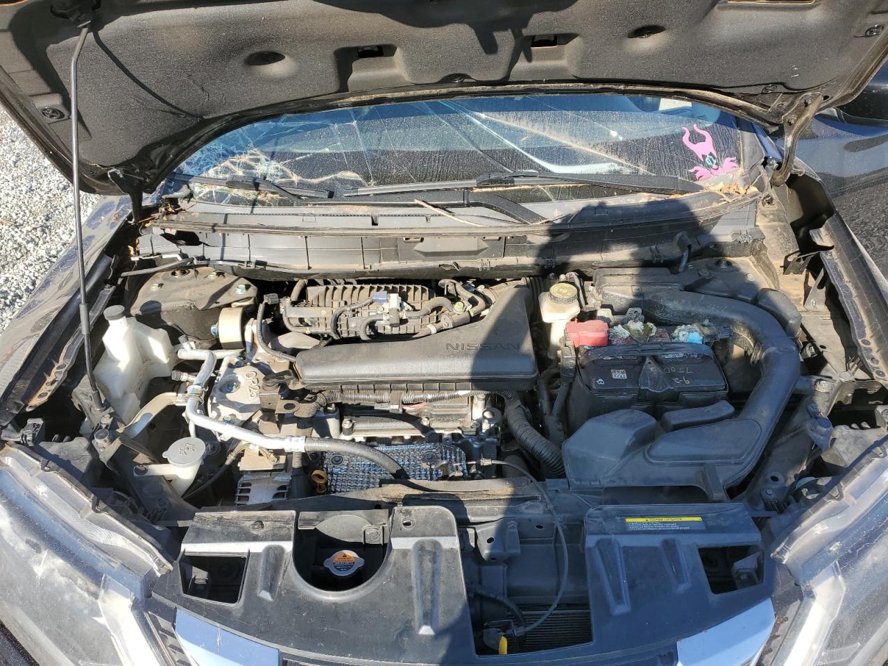 2018 Nissan Rogue VIN KNMAT2MT7JP556570 Copart auction photo, top/roof damage thumbnail 11